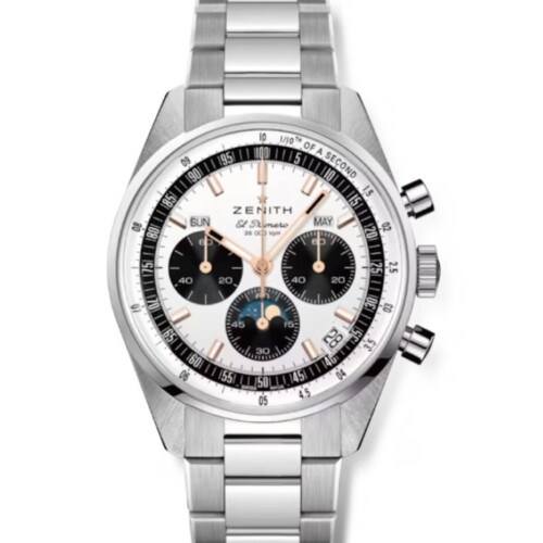 クロノマスター オリジナル トリプルカレンダー 38mm シルバー文字盤 ステンレススチール ブレスレット