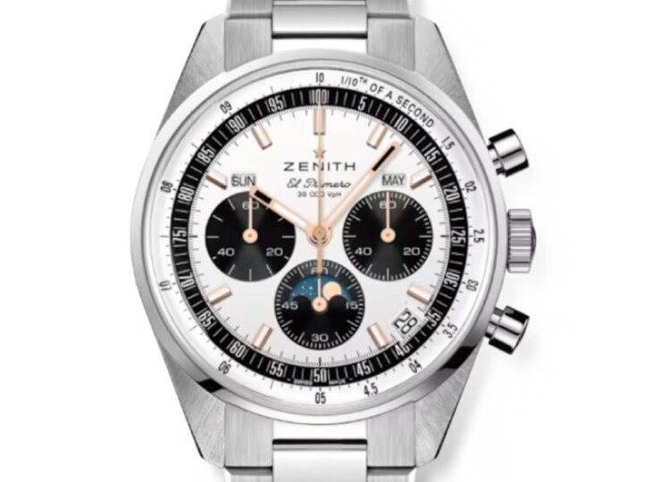 ZENITH クロノマスター オリジナル トリプルカレンダー 38mm シルバー文字盤 ステンレススチール ブレスレット 03.3400.3610/38.M3200