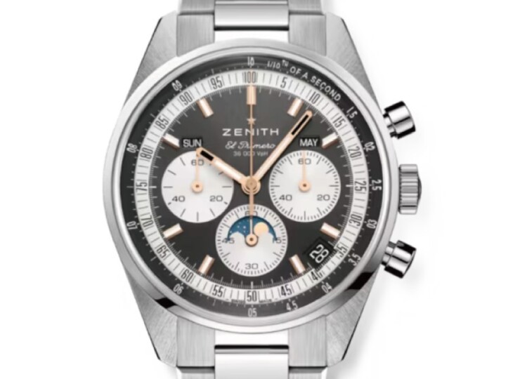 ZENITH クロノマスター オリジナル トリプルカレンダー 38mm スレートグレー文字盤 ステンレススチール ブレスレット 03.3400.3610/39.M3200