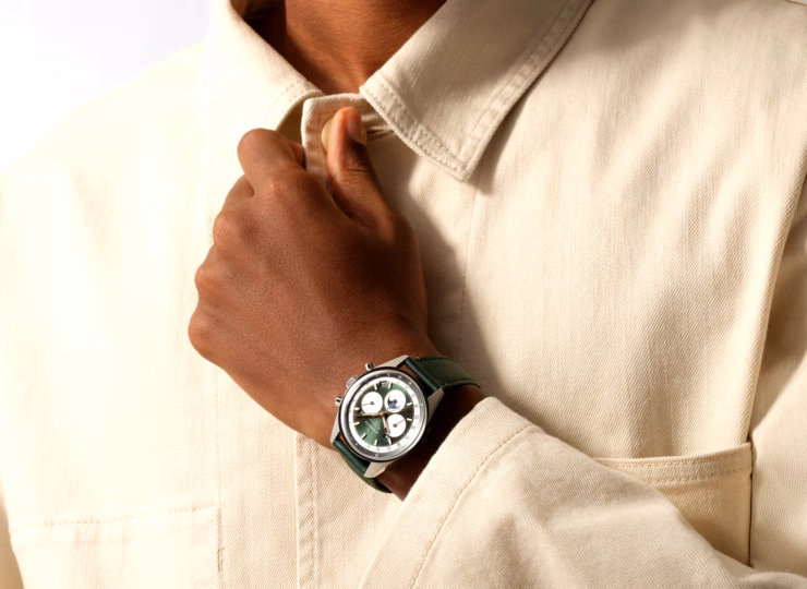 ZENITH クロノマスター オリジナル トリプルカレンダー 38mm スレートグレー文字盤 ステンレススチール ネビュラフォレスト ストラップ 03.3400.3610/40.C912