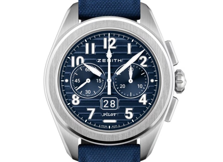 ZENITH パイロット ビッグデイト フライバック 42.5mm ブルー文字盤 03.4000.3652/51.I003