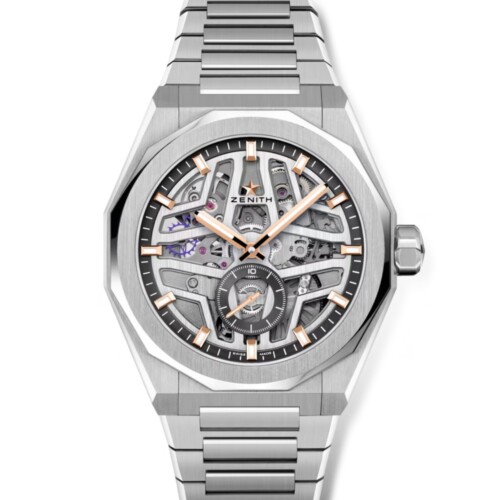 デファイ スカイライン スケルトン 41mm スケルトン文字盤 ステンレススチール