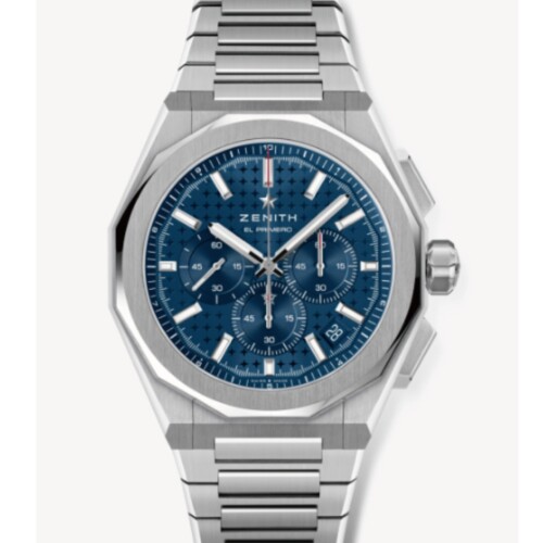 デファイ スカイライン クロノグラフ 42mm ブルー文字盤