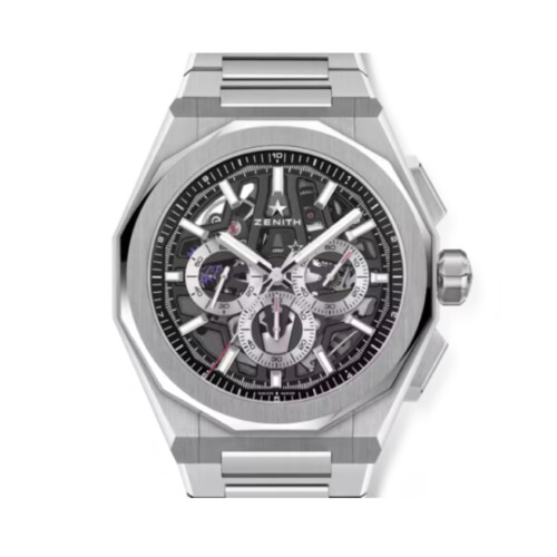 デファイ スカイライン クロノグラフ スケルトン 42mm ブラック スケルトン文字盤