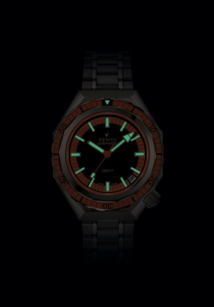 ZENITH デファイ リバイバル A3648 37mm ブラック&オレンジ文字盤 03.A3648.670/21.M3648