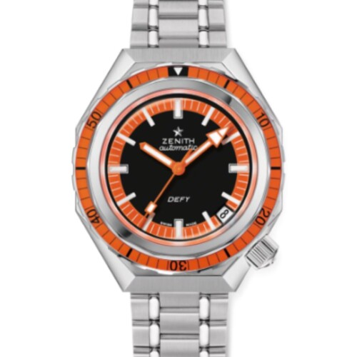 ZENITH デファイ リバイバル A3648 37mm ブラック&オレンジ文字盤 03.A3648.670/21.M3648