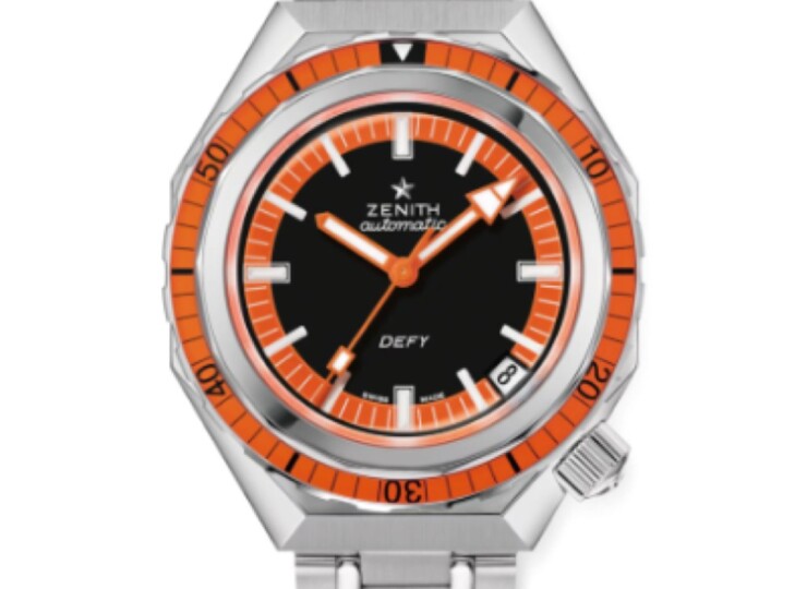 ZENITH デファイ リバイバル A3648 37mm ブラック&オレンジ文字盤 03.A3648.670/21.M3648