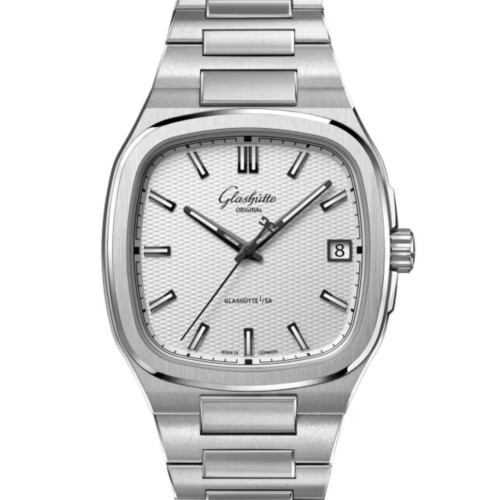 70s 39 x 39mm シルバー文字盤 ステンレススティール ブレスレット