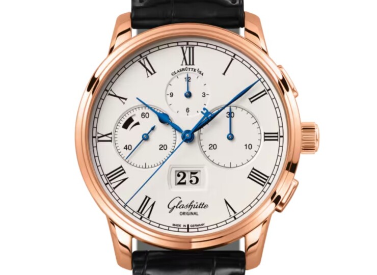 GLASHÜTTE ORIGINAL セネタ・クロノグラフ・パノラマデイト 42mm シルバーグレイン文字盤 1-37-01-01-05-30