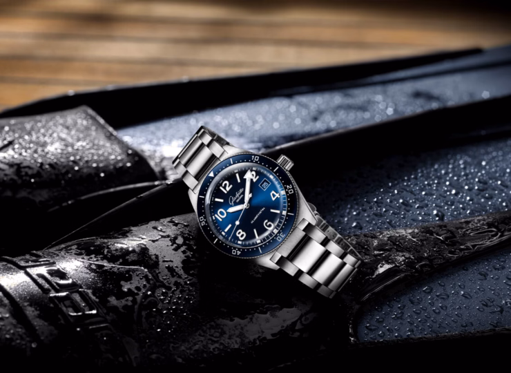 GLASHÜTTE ORIGINAL SeaQ 39.5mm ラディアントブルー文字盤 ステンレススティール ブレスレット（Ref.1-39-11-09-81-70） 1-39-11-09-81-70