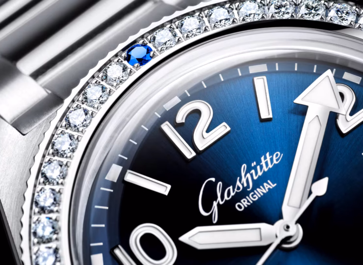 GLASHÜTTE ORIGINAL SeaQ 39.5mm ラディアントブルー文字盤 ステンレススティール ブレスレット(Ref.1-39-11-09-82-70) 1-39-11-09-82-70
