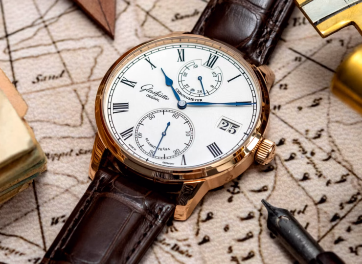 GLASHÜTTE ORIGINAL セネタ・クロノメーター 42mm シルバーグレイン文字盤 1-58-01-02-05-30