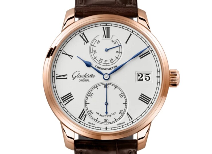 GLASHÜTTE ORIGINAL セネタ・クロノメーター 42mm シルバーグレイン文字盤 1-58-01-02-05-30