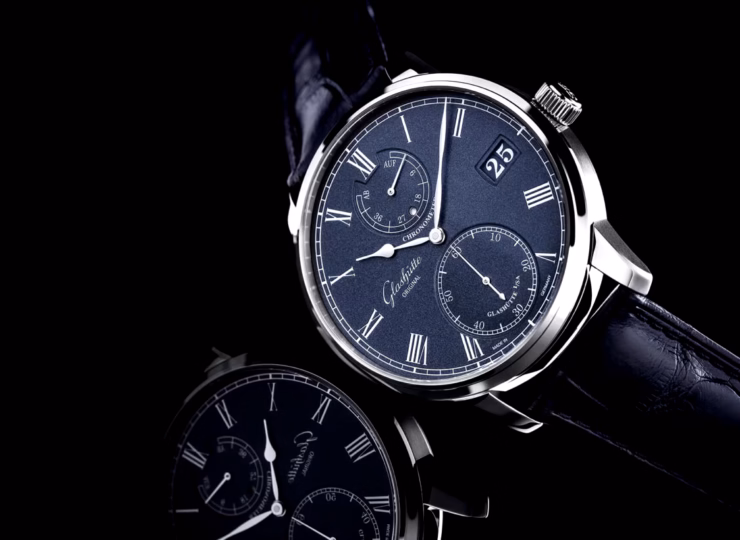 GLASHÜTTE ORIGINAL セネタ・クロノメーター 42mm ブルーグレイン文字盤 1-58-01-05-34-30