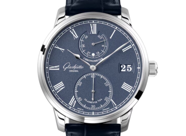 GLASHÜTTE ORIGINAL セネタ・クロノメーター 42mm ブルーグレイン文字盤 1-58-01-05-34-30
