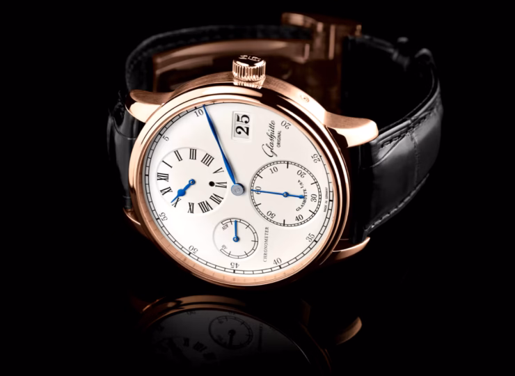 GLASHÜTTE ORIGINAL セネタ・クロノメーター・レギュレーター 42mm シルバーグレイン文字盤 1-58-04-04-05-04