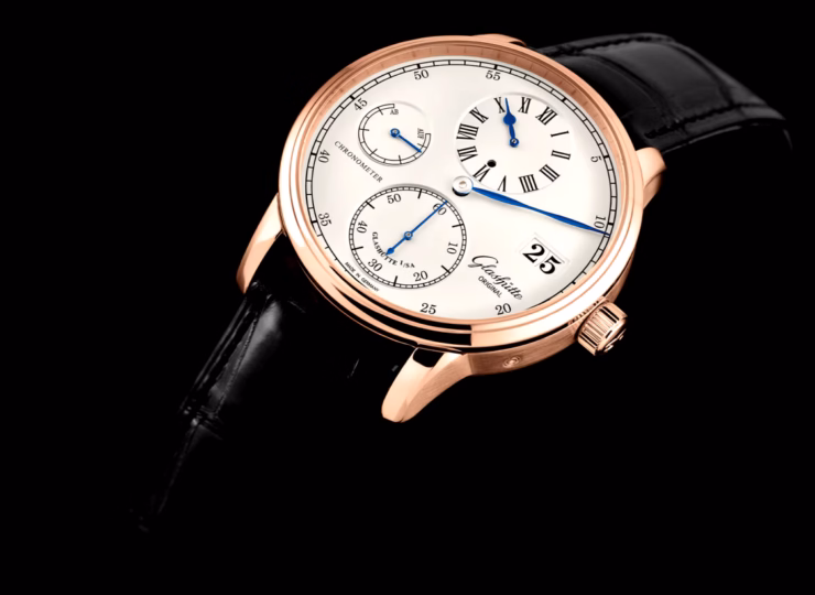 GLASHÜTTE ORIGINAL セネタ・クロノメーター・レギュレーター 42mm シルバーグレイン文字盤 1-58-04-04-05-04