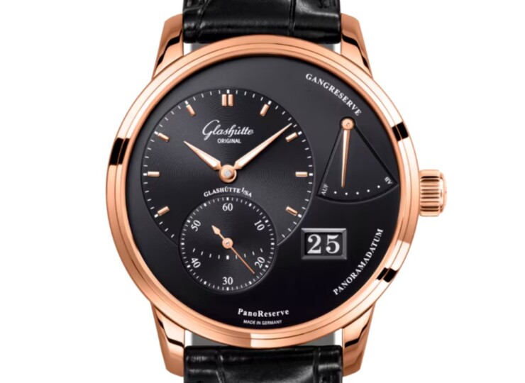 GLASHÜTTE ORIGINAL パノリザーブ 40mm ブラック文字盤 1-65-01-29-15-61