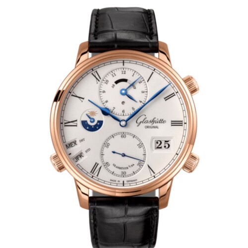 セネタ・コスモポリト 44mm シルバーグレイン文字盤 レッドゴールド