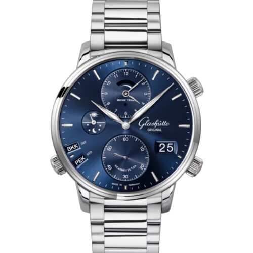 セネタ・コスモポリト 44mm ブルー文字盤 ステンレススティール ブレスレット