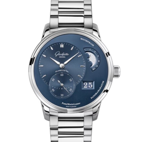 パノマティックルナ 40mm ブルー文字盤 ステンレススティール ブレスレット