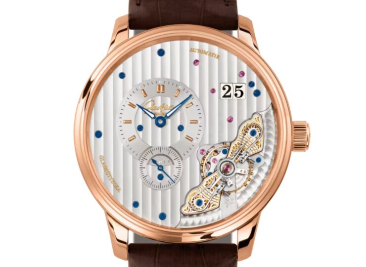 GLASHÜTTE ORIGINAL パノマティックインバース 42mm ロジウム文字盤 レッドゴールド 1-91-02-01-05-62