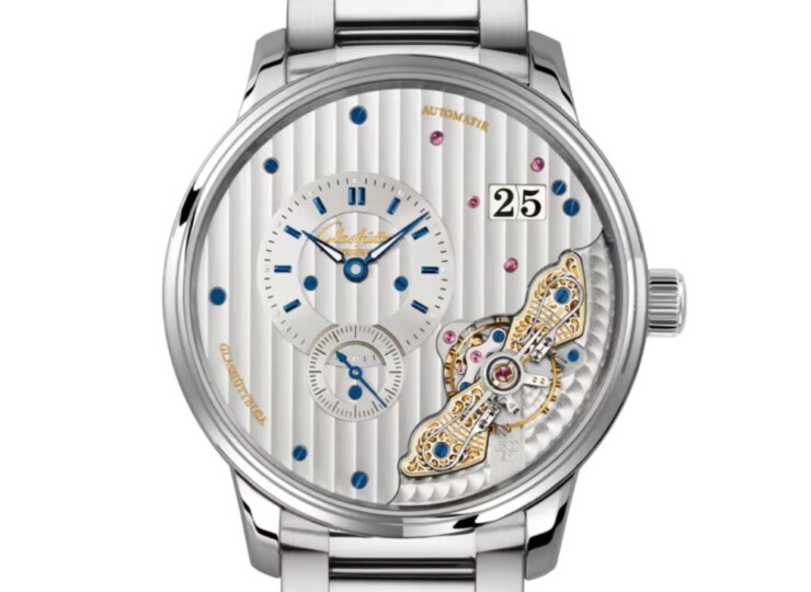 GLASHÜTTE ORIGINAL パノマティックインバース 42mm ロジウム文字盤 ステンレススティール ブレスレット 1-91-02-02-02-71