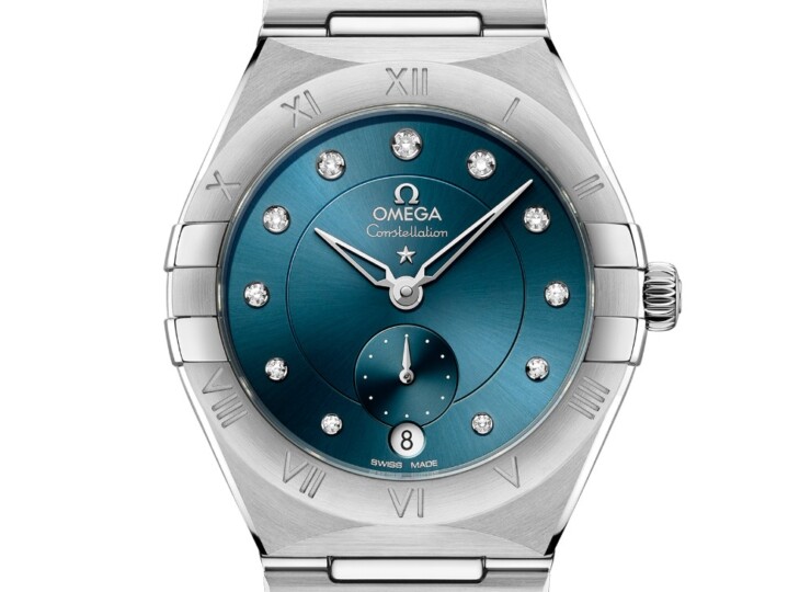 OMEGA コンステレーション スモールセコンド 34mm ブルー文字盤 131.10.34.20.53.001