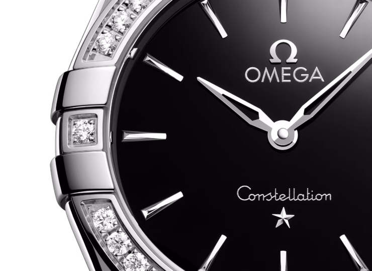 OMEGA コンステレーション 28mm ブラック文字盤 ダイヤモンドベゼル 131.15.28.60.01.001