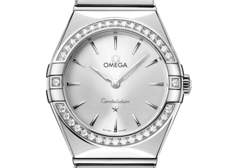 OMEGA コンステレーション 28mm シルバー文字盤 ダイヤモンドベゼル 131.15.28.60.02.001