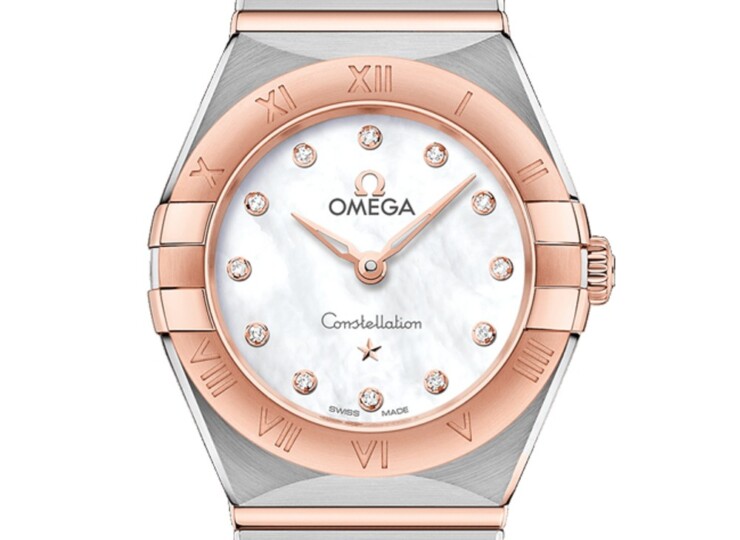 OMEGA コンステレーション 25mm ホワイト文字盤 ステンレススティール＆セドナゴールド 131.20.25.60.55.001