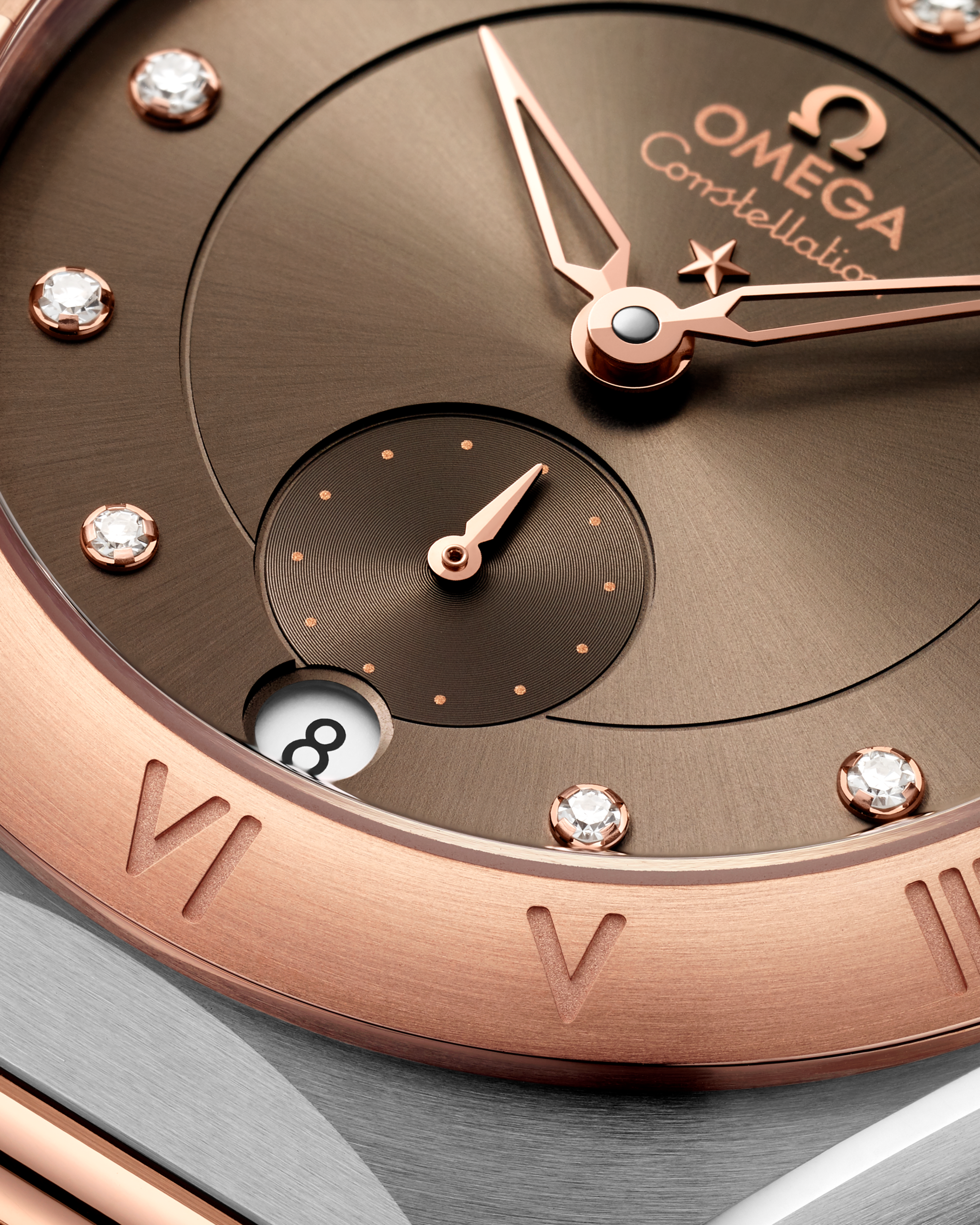 OMEGA コンステレーション スモールセコンド 34mm ブラウン文字盤 131.20.34.20.63.001
