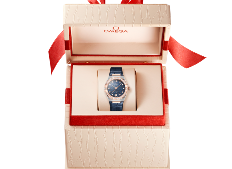 OMEGA コンステレーション 29mm ブルー文字盤 ステンレススティール&セドナゴールド 131.28.29.20.99.003 外箱