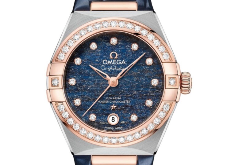 OMEGA コンステレーション 29mm ブルー文字盤 ステンレススティール&セドナゴールド 131.28.29.20.99.003