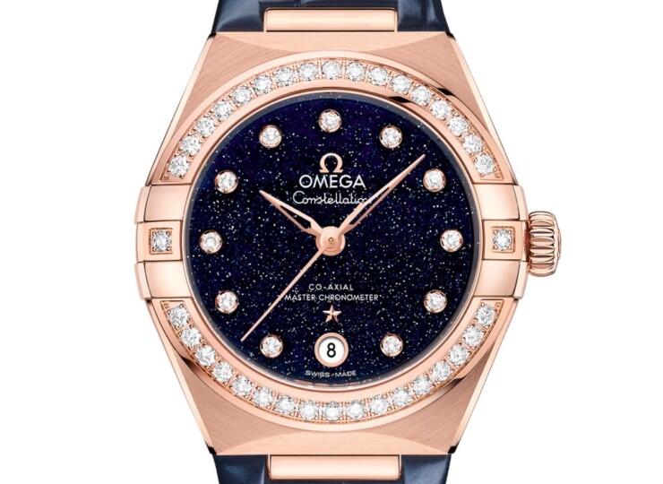 OMEGA コンステレーション 29mm ブルー文字盤 セドナゴールド 131.58.29.20.53.003