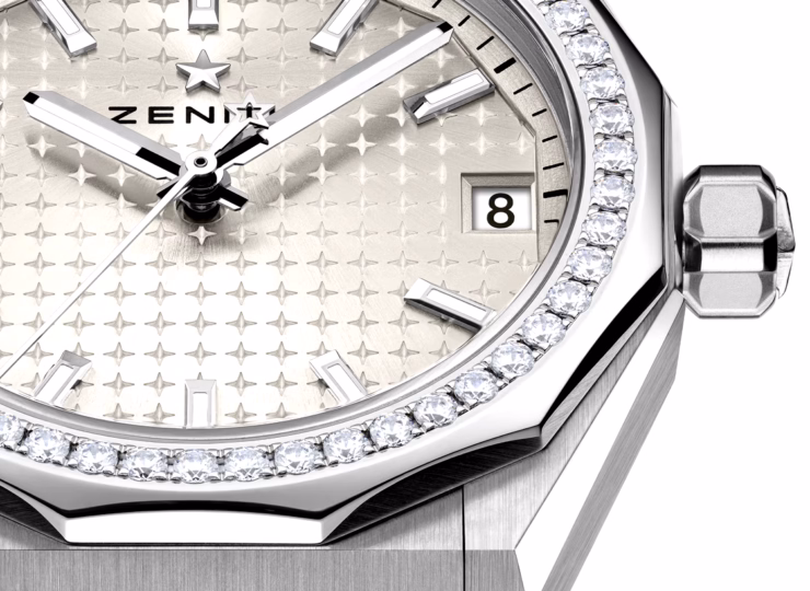 ZENITH デファイ スカイライン 36mm シルバー文字盤 ステンレススチール・ダイヤモンドセッティング 16.9400.670/01.I001