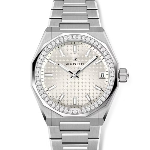 デファイ スカイライン 36mm シルバー文字盤 ステンレススチール・ダイヤモンドセッティング