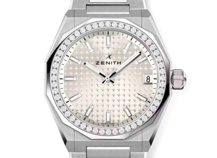 ZENITH デファイ スカイライン 36mm シルバー文字盤 ステンレススチール・ダイヤモンドセッティング 16.9400.670/01.I001