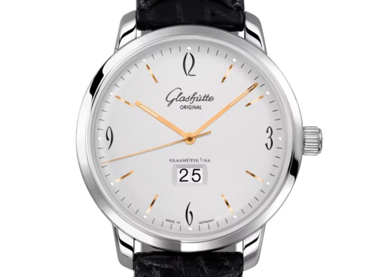 GLASHÜTTE ORIGINAL シックスティーズ・パノラマデイト 42mm シルバー文字盤 ステンレススティール 2-39-47-01-02-04