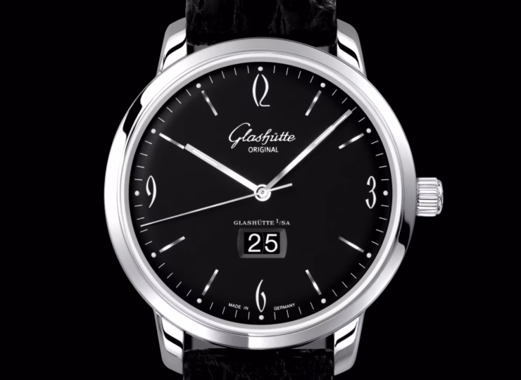 GLASHÜTTE ORIGINAL シックスティーズ・パノラマデイト 42mm ブラック文字盤 2-39-47-03-02-04