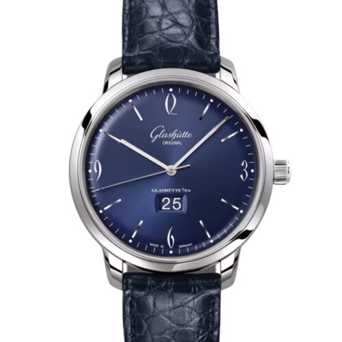 GLASHÜTTE ORIGINAL シックスティーズ・パノラマデイト 42mm ラディアントブルー文字盤 2-39-47-06-02-04
