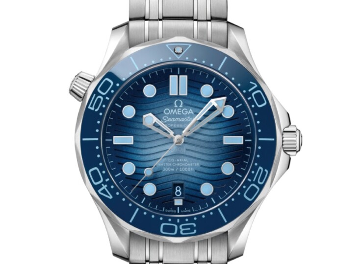 OMEGA シーマスター ダイバー300M 42mm サマーブルー ブルー文字盤 ステンレススティール ブレスレット 210.30.42.20.03.003