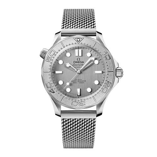 OMEGA シーマスター ダイバー300M 42mm グレー文字盤 ステンレススティール メッシュブレスレット 210.30.42.20.06.002
