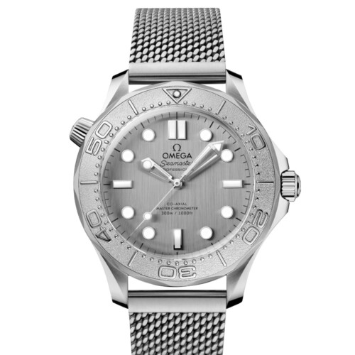 シーマスター ダイバー300M 42mm グレー文字盤 ステンレススティール メッシュブレスレット
