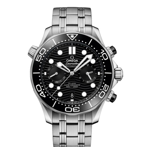 シーマスター ダイバー300M クロノグラフ 44mm ブラック文字盤 ステンレススティール
