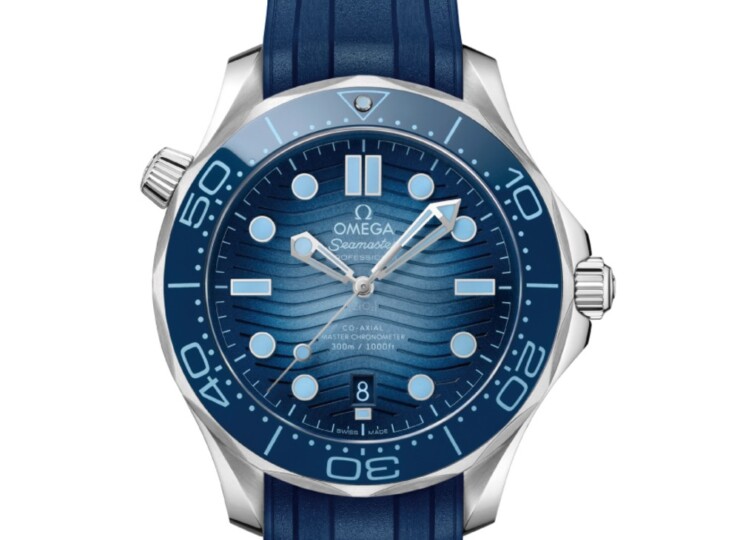 OMEGA シーマスター ダイバー300M 42mm サマーブルー ブルー文字盤 ステンレススティール ラバーストラップ 210.32.42.20.03.002
