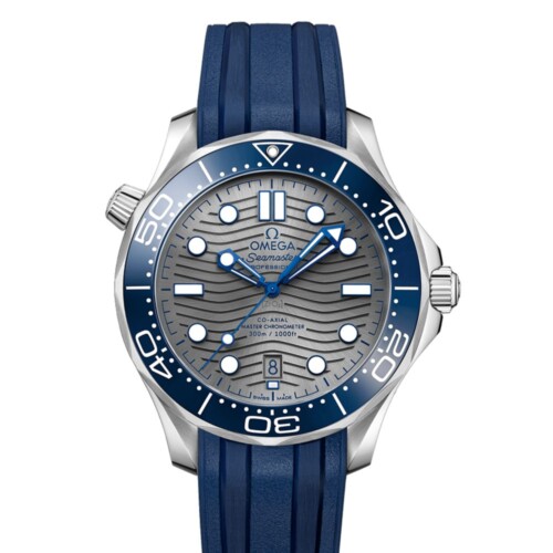 OMEGA シーマスター ダイバー300M 42mm グレー文字盤 ステンレススティール ブルー・ラバーストラップ 210.32.42.20.06.001