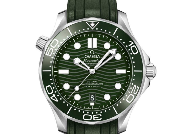 OMEGA シーマスター ダイバー300M 42mm グリーン文字盤 ステンレススティール ラバーストラップ 210.32.42.20.10.001