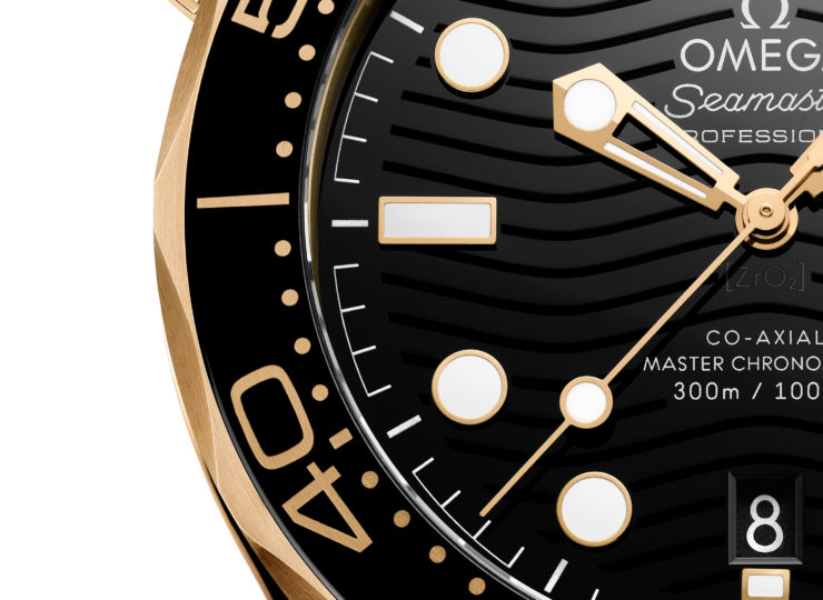 OMEGA シーマスター ダイバー300M 42mm ブラック文字盤 ムーンシャインゴールド 210.62.42.20.01.003