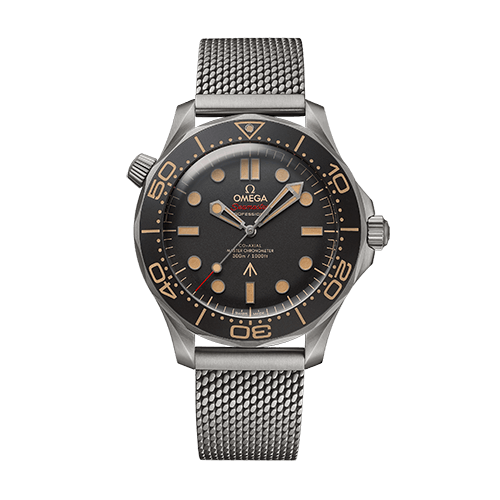 OMEGA シーマスター ダイバー300M 42mm 007 エディション ブラウン文字盤 チタン ブレスレット 210.90.42.20.01.001